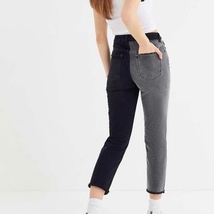 Urban Outfitters BDG Two-Toned Mom Jeans Black and Grey
